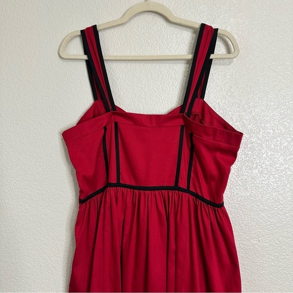 NWT Hot Topic Red & Black Velvet Print Border Fit & Flare Dress, Size XL - Picture 7 of 12